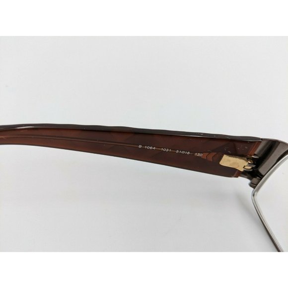 Burberry brown acetate eyeglasses frame‎ & case B1064 51/16 130 Italy - Picture 10 of 12
